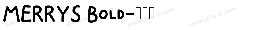MERRYS Bold字体转换